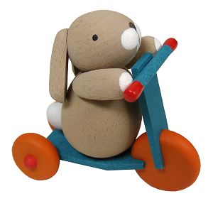 Häschen von Günter Reichel Häschen mit Roller