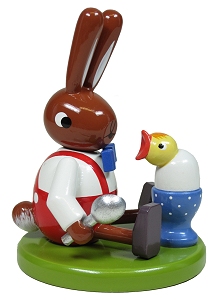 Hase und Küken von Leichsenring Hase mit Eierbecher