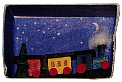 Dregeno Zündholzschachtel Eisenbahn (Dregeno 028/006) Erzgebirgische Volkskunst: Miniaturen in der Zündholzschachtel - 'Eisenbahn'