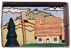 Dregeno Zündholzschachtel Erzgebirge-Haus (Dregeno 028/021) Erzgebirgische Volkskunst: Miniaturen in der Zündholzschachtel - 'Erzgebirge-Haus'