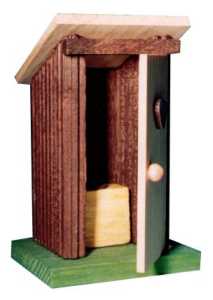 W. Gläßer Aborthäusel  (W. Gläßer 0/2) Erzgebirgische Volkskunst: Aborthäusel