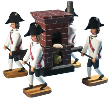 W. Werner Dresdner Bäckeraufzug von 1889 Bäckerofen (W. Werner 3014) Erzgebirgische Volkskunst: Dresdner Bäckeraufzug von 1889 - Bäckerofen