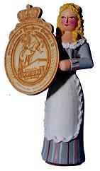 W. Werner Dresdner Bäckeraufzug von 1889 Stollenmädchen (W. Werner 3001) Erzgebirgische Volkskunst: Dresdner Bäckeraufzug von 1889 - Stollenmädchen