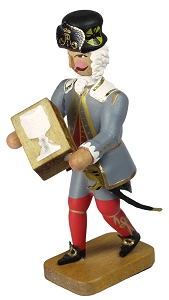 W. Werner Barockbergleute  Hüttenmeister mit Gießform (W. Werner 2056) Erzgebirgische Volkskunst: Barockbergleute (Hüttenmeister mit Gießform)