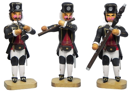 W. Werner Barockbergleute 3 Stck (W. Werner 2009) Erzgebirgische Volkskunst: Barockbergleute 3 Stck