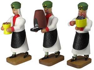 W. Werner Barockbergleute (3) Schmelzer mit Probierofen und Kapellen (W. Werner 2053) Erzgebirgische Volkskunst: Barockbergleute (Schmelzer mit Probierofen und Kapellen)