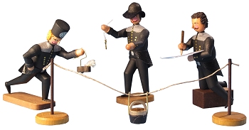 W. Werner Arbeitende Bergleute 19. Jahrhundert Vermessung (3) (W. Werner 1715) Erzgebirgische Volkskunst: Bergleute 19. Jahrh. Vermessung (3)