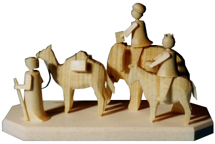 Uwe Uhlig Drei Könige  (Uwe Uhlig, 191, 020) Erzgebirgische Volkskunst: Drei Könige 