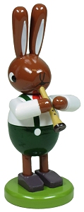 Leichsenring Osterhase mit Klarinette (Leichsenring 224/725) Osterhase mit Klarinette, Größe: 8 cm