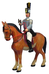 W. Werner Historische Bergparade um 1831 Hüttengeschworener zu Pferd (W. Werner 1019) Erzgebirgische Volkskunst: Hüttengeschworener zu Pferd 