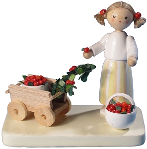 Flade Kirschenernte  (Flade 5144) Erzgebirgische Volkskunst: Kirschenernte 