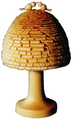 Uwe Uhlig Laubbaum mit 2 Vögeln  (Uwe Uhlig, 150, 100) Erzgebirgische Volkskunst: Laubbaum mit 2 Vögeln 