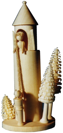 Uwe Uhlig Märchenfiguren Rapunzel (Uwe Uhlig 1.106.0.0) Erzgebirgische Volkskunst: Märchenfiguren Rapunzel