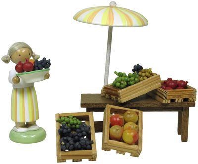 Flade Obsthändlerin  (Flade 5501) Marktstand: Obsthändlerin