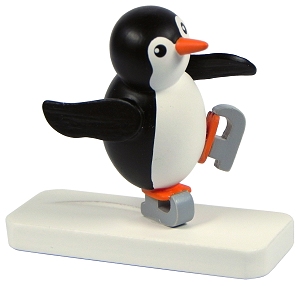 Knut Dietze Pinguin Eistänzer (Knut Dietze 05/23) Erzgebirgische Volkskunst: Pinguin 'Eistänzer'