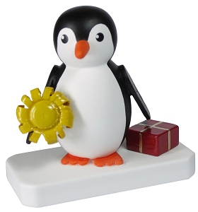 Knut Dietze Pinguin Gratulant (Knut Dietze 05/04) Erzgebirgische Volkskunst: Pinguin / Gratulant
