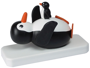 Knut Dietze Pinguin Vaterglück (Knut Dietze 05/17) Erzgebirgische Volkskunst: Pinguin 'Vaterglück'