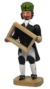 W. Werner Barockbergleute Pochwerksknappe, einzeln (W. Werner 74/1/2.4) Erzgebirgische Volkskunst: Barockbergleute Pochwerksknappe, einzeln