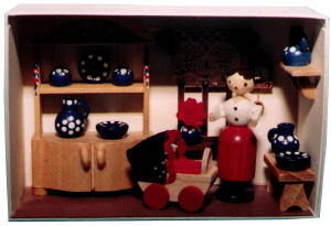 Flade Sächsische Stube  (Flade 1406) Erzgebirgische Volkskunst: Sächsische Stube 