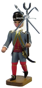 W. Werner Barockbergleute Hüttenmeister mit Hüttensignum (W. Werner 2054) Barockbergleute: Hüttenmeister mit Hüttensignum