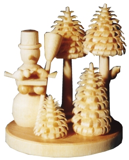 Uwe Uhlig Schneemann  (Uwe Uhlig, 190, 300) Erzgebirgische Volkskunst: Schneemann 