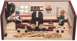 Gunther Flath Stube Sägewerk (Gunther Flath 30/2) Erzgebirgische Volkskunst: Stube / Sägewerk