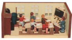 Gunther Flath Stube Schulstube (Gunther Flath 30/3) Erzgebirgische Volkskunst: Stube / Schulstube