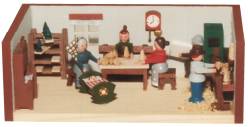 Gunther Flath Stube Seiffener Spielzeugmacherstube (Gunther Flath 30/4) Erzgebirgische Volkskunst: Stube / Seiffener Spielzeugmacherstube