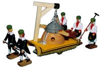 W. Werner Barockbergleute Treibeherd mit 5 Bergleuten (W. Werner 2039) Erzgebirgische Volkskunst: Barockbergleute Treibeherd mit 5 Bergleuten