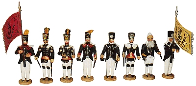 W. Werner Historische Bergparade um 1831 Akademie (W. Werner 1007) Erzgebirgische Volkskunst: Bergparade; Historisch Akademie