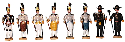 W. Werner Historische Bergparade um 1831 Ergänzung (W. Werner 1012) Erzgebirgische Volkskunst: Bergparade; Historisch von 1831; Ergänzung