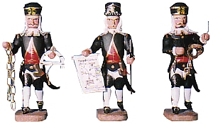 W. Werner Barockbergleute Markscheider (3) (W. Werner 2031) Erzgebirgische Volkskunst: Barockbergleute - Markscheider