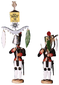 W. Werner Historische Bergparade um 1831 Schellenbaum + Lyra (W. Werner 1003) Erzgebirgische Volkskunst: Schellenbaum + Lyra 